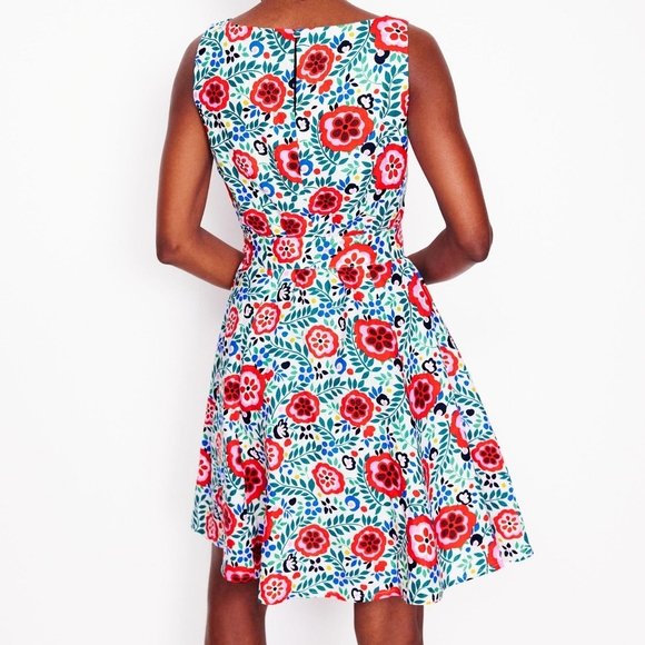 Boden Anya Floral Pure Linen Sleeveless Dress - Picture 2 of 5